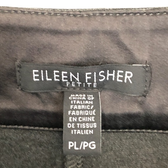 EILEEN FISHER Cropped Pant Women's Size Large Petite Gray Italian Fabric - Picture 7 of 11